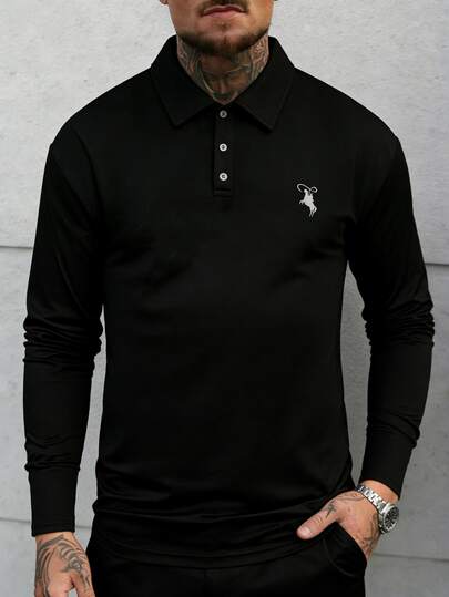 Camisa polo para hombres, cómoda y transpirable, adecuada para uso empresarial y deportivo