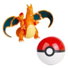 pokemon 6款正版可变形精灵球系列手办玩具 喷火龙 妙蛙花 水箭龟 暴鲤龙 超梦 动漫人物桌面摆件模型收藏玩具 - 彩色 - 查看 16