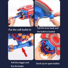 Spider Silk Launcher Soft Bullet Toy, Unisex Cosplay Prop, Set Includes Gloves + Launcher + Suction Cups + String - Multicolor - View 4