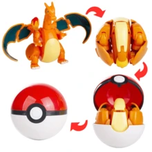 pokemon 6款正版可变形精灵球系列手办玩具 喷火龙 妙蛙花 水箭龟 暴鲤龙 超梦 动漫人物桌面摆件模型收藏玩具 - 彩色 - 查看 7