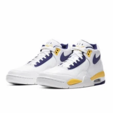 Giày bóng rổ nam Nike Flight 89 Legacy Series, ôm chân chắc chắn, đệm êm ái, mã sản phẩm BQ4212-102 - xanh dương, trắng, vàng - Xem 2