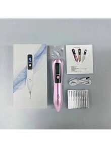 9-Level Adjustment, 4-Color LED Electric Laser Plasma Mole Removal Pen, Skin Label Remover, Tattoo Gift For Girlfriend, Complete Gift - Multicolor - View 1