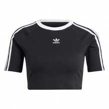 Adidas Originals 3 Stripe T-Shirt Women's White/Black IU2532 - 黑色 - 查看 1