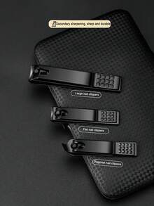 Manicure & Nail Repair Tools With Travel CaseBlack Stainless Steel Nail Clipper Pedicure Set, Professional Foot Care Kit - Multicolor - View 7