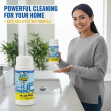 110g Powerful Drain Cleaner Powder, Sink & Toilet Pipe Unclogger, Fast Foaming Drain Clog Remover For Kitchen, Bathroom, Shower & Floor Drains - 110g - View 3