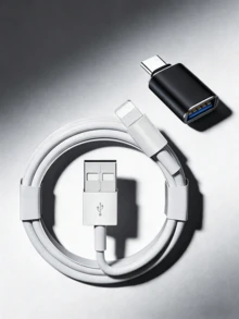 USB-A 转 USB-C 适配器，配备 78 英寸超长 USB-C 转 USB-C 数据线，兼容 17/16/15 充电线，2 米长苹果 Type-C 转 Type-C 数据线，支持快速充电，兼容 17 Pro Max/17 Pro/16 Pro Max/15 Pro/16 Pro/iPad Pro - 彩色 - 查看 3