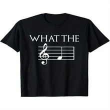 Camiseta de hombre | Estampado de profesor de música, manga corta casual, cuello redondo, corte regular, tejido ligeramente elástico, ideal para fines de semana casuales y regreso a clases - Multicolor - Ver 1