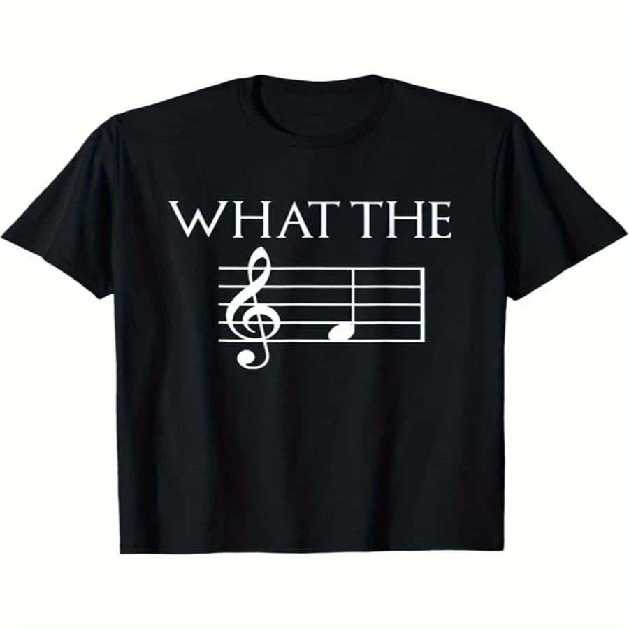 Camiseta de hombre | Estampado de profesor de música, manga corta casual, cuello redondo, corte regular, tejido ligeramente elástico, ideal para fines de semana casuales y regreso a clases - Multicolor - Ver 1