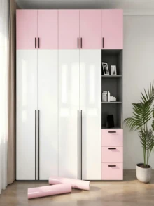 1 Cuộn Giấy Dán Tường Tự Dính Màu Hồng Sáng - Giấy Dán Vinyl Bóng Chống Thấm Nước, Thích Hợp Cho Mặt Bàn, Tủ và Đồ Nội Thất. Vật Liệu Trang Trí Tường Có Thể Tháo Gỡ, Thích Hợp Cho Nhà Bếp - Bột ngọc trai - Xem 7