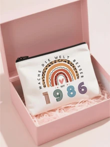 1/3/510 pezzi Borsa trucco per regali di 40° compleanno, borse cosmetiche divertenti per 40° compleanno, idee regalo per 40° compleanno borsa trucco (solo borsa), disponibile anche per regali di 20°, 30°, 50°, 60° compleanno, adatta per amici, amanti, famiglia - multicolore - Visualizzare 10