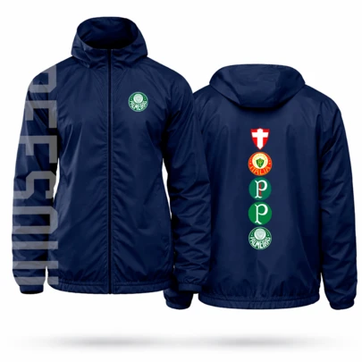 Jaqueta Corta Vento Impermeável Masculina Palmeiras porco academia gym corrida esportes fitness luta unissex