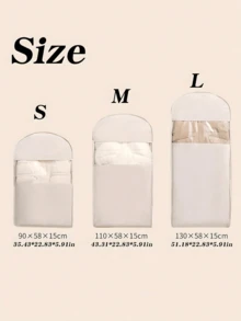 1pc Compression Dust-Proof Garment Storage Bag, With Transparent Window And Auto-Compression Zipper, Suitable For Bedroom, Home And Dorm, Can Store Down Jackets, Suits, Shirts And Other Clothes, Up To 40% Compression Rate - Multicolor - View 4