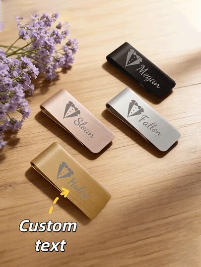 1 chiếc kẹp cà vạt nam khắc laser cá nhân hóa, kẹp tiền kim loại thời trang, phong cách tối giản thanh lịch dành cho doanh nhân, nhiều màu sắc để lựa chọn, món quà lý tưởng cho nam giới.