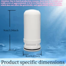 6个装水龙头净水器替换滤芯，多层过滤系统，去除沉淀物，减少水垢和异味 - 6個 - 查看 4