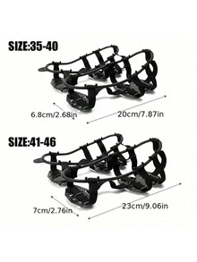 1双24齿防滑冰爪 - 冰雪鞋套，适用于徒步、登山、散步、跑步和狩猎 - 彩色 - 查看 5