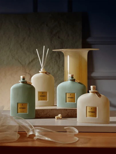 1件装Morandi梦幻系列高级无焰香氛扩香器套装，含天然植物混合精油的香薰扩香器，藤编家居装饰扩香器，是婚礼、生日、情人节、圣诞节礼物、派对场合的理想之选，适用于卧室、书房、客厅、浴室，可去除异味