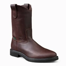 Men High-Top Leather Riding Boots - Brown - View 2