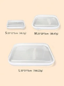 1pc Clear Hard Case Zipper Pouch, Clear Zipper Storage Bags Hard Shell, Waterproof Zippered Hard Pouch Organizer Box, Small Plastic Storage Containers Clear Stackable Drawers Storage Case, PET Travel Storage Bag, Toiletries Cosmetics Divided Zipper Storage Bag Clothes Shoes,Jewelry Storage Box, Multi-Functional Portable Storage Box - Multicolor - View 6