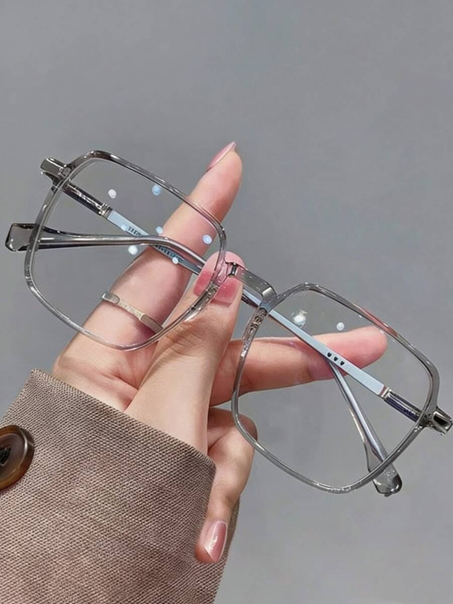 Women's Fashion Versatile Glasses, Suitable For Daily Wear And Vacation - Grey - View 1