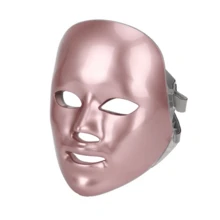 Facial Red Light Therapy, LED Facial Mask Light Therapy Device, Adjustable Brightness, 7-Color LED Mask, Wireless And Rechargeable, Red Light Mask, Anti-Aging, Brightening Skin Tone, Skin Rejuvenation. - 彩色 - 查看 11