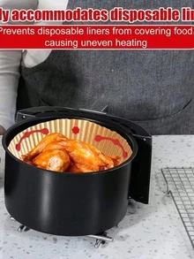 3/6pcs Air Fryer Magnetic Silicone Clips, Used To Fix Air Fryer Baking Paper, Lock One-Time Liner To Prevent Paper Burning, Available In Red, Grey And Black - Multicolor - View 10