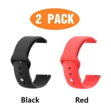 2 Packs 20MM 22MM Silicone Strap Universal Strap Smart Watch And Other Watch Straps Bracelets Universal Watch Straps 22mm 20mm Quick Release Silicone Band Soft Rubber Wristband For Hua Wei Sam SungXiao MiAmazfit Smartwatch - Multicolor - View 16