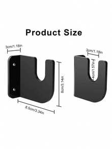 1/2/4 Pares de Suporte de Parede Acrílico para Exposição de Skate, Suporte Flutuante Interno para Armazenamento de Skate, Presente para Entusiastas de Skate - Multicolorido - Visão 8