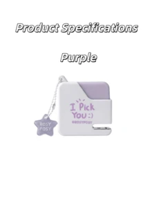 1pc Compact Stapler Pendant, Portable Stapler With 40pcs Staples Included - Solid Color - View 11