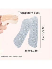 2 Pairs Anti-Slip Silicone High Heel Insoles - Women & Men's High Heel Cushions, Waterproof, Increase Shoe Comfort - Multiple Styles - View 4