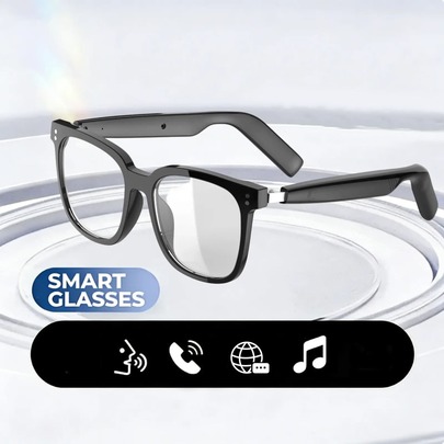 Wireless Smart Glasses With Audio And Voice Call Capabilities, Rechargeable Music Glasses With Built-In Microphone For Hiking Indoor And Outdoor Entertainment