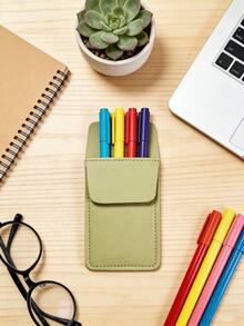 1pc Handmade Pencil Holder, Pencil Storage Bag, Pencil Case, Stationery Organizer, Teacher Gift, Customized Teacher Gift, Office Or Studio Supplies Organizer - Single Piece - View 7