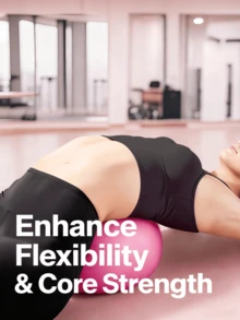 1 quả bóng tập Pilates Yoga mini, tấm cong nhỏ ổn định dùng tại nhà, mềm mại và thoải mái, kèm bơm hơi, giúp cải thiện khả năng giữ thăng bằng, kích thước: 9,8 inch. - Màu xanh lam - Xem 7