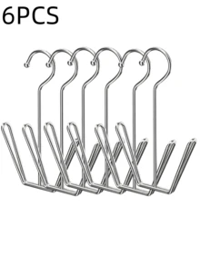 6件套不锈钢鞋架，家用鞋子收纳架，不锈钢鞋架 - 2/4层，鞋子展示挂钩不锈钢鞋架，鞋架 - 彩色 - 查看 8