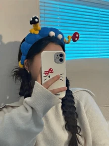 可爱有趣的大眼睛娃娃高头洗脸器 - 彩色 - 查看 2