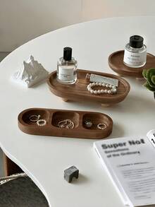 This 1pc Multi-Functional Wooden Jewelry Box Can Be Used As A Storage Box, As Well As A Watch And Jewelry Organizer. Its Compact Design Saves Space And Is Also Suitable For Storing Cosmetics. It Is An Excellent Home Decor Piece, Perfect For Placing In The Bedroom Or Living Room, And Also A Great Holiday Gift, Especially For Mother's Day. - Multicolor - View 7