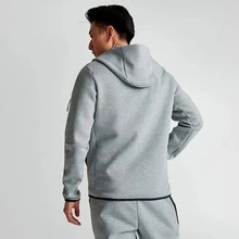 Nike Tech Fleece Hoodie Dark Heather Grey Black OG Full Zip CU4489-063 Men's - Light Grey - View 7