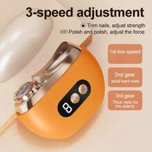 Máy cắt móng tay điện thông minh 2 trong 1, tích hợp chức năng đánh bóng và cắt tỉa, sạc USB, pin lithium polymer 500mAh, có chức năng chống cắt, đánh bóng và chiếu sáng, thích hợp cho nghệ thuật làm móng, giũa, đánh bóng và tạo hình, là một món quà tuyệt vời. - nhiều màu - Xem 7
