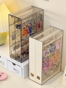 96-Hook High-Capacity Transparent Display Cabinet, Suitable For Keychains, Badges And Brooches - Multicolor - View 3