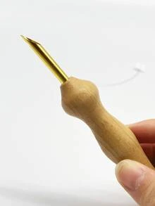 木柄穿針針刺針，附穿線器，輕鬆穿線。50#通用針管，相容多種常見毛線。無需組裝，操作簡單，適合初學者練習，放鬆減壓的刺繡過程 - 戳針 - 查看 10