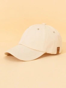 1pc Plain Color NY Logo Baseball Cap, Simple Kids Hat - NY - View 7