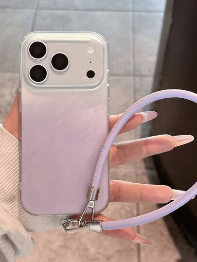 Luxury Ombre Orange Marble Pattern Soft Phone Case Compatible With IPhone 17 Pro Max, 17 Pro, 17, 16 Pro Max, 16 Pro, 16, 15 Pro Max, 15 Pro Max, 15 Pro, 15 Pro Max, 14 Pro, 13, 12 Pro Max, 11, Comes With Lanyard, Protective Back Cover