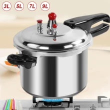 3/5/7/9 Litre Aluminum Pressure Cooker Kitchen Quick Cookware Home Dual Handle - View 1