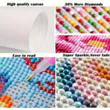 1件装全新钻石画套装，猫咪饮水主题，5D圆形水晶钻石马赛克DIY工艺品，适合作为手工礼品，装饰客厅、卧室，也可用于宰牲节、父亲节、母亲节、婚礼季、五一劳动节、复活节、圣诞节、情人节等场合，无框。 - 查看 6