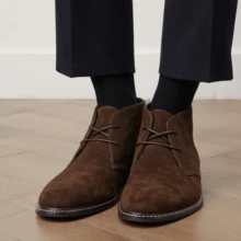 Men's Desert Boots, Classic Retro Derby Boots, Wear-Resistant Anti-Slip Casual Ankle Boots - Camel - View 6