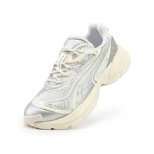 Giày thể thao phong cách retro unisex, nhẹ và thoải mái, thích hợp cho mùa xuân/thu. - Bạc - Xem 8