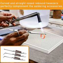 Bộ khuôn đúc kim loại - Bao gồm máng dầu than chì, tấm hàn tổ ong tròn/vuông, tô nung chảy 100g, kẹp, kìm mũi nhọn, kìm mũi thẳng, kìm mũi cong, dụng cụ gia công kim loại, dụng cụ đúc chính xác cao, khuôn, dụng cụ làm trang sức, thích hợp cho việc tự làm trang sức, vật tư đúc trang sức. - Nhiều màu - Xem 7