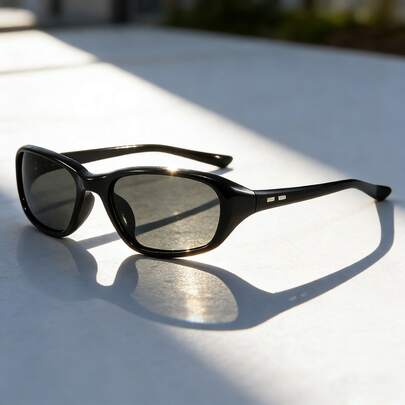 1 par de gafas de moda retro personalizadas unisex Y2K, elegantes para salidas, sesiones de fotos, pasarelas, gafas para hombres y mujeres