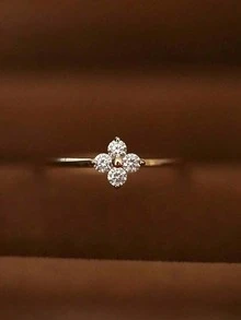 1 chiếc nhẫn hình cỏ bốn lá bằng bạc Sterling S925 cổ điển, kiểu dáng nữ, thích hợp để đeo hàng ngày hoặc làm quà tặng. - cỏ ba lá Pháp - Xem 8