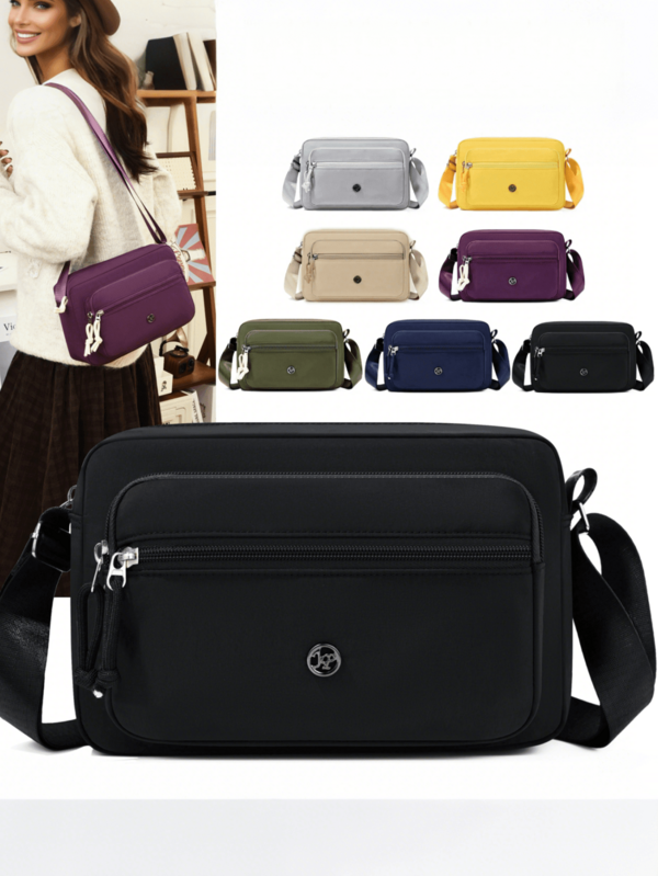 Women's Minimalist Shoulder Bag, Large Capacity Multi-Pocket Waist Bag, Fashionable Casual Crossbody Bag With Adjustable Shoulder Strap And Zipper Closure, Suitable For Daily Shopping And Commuting