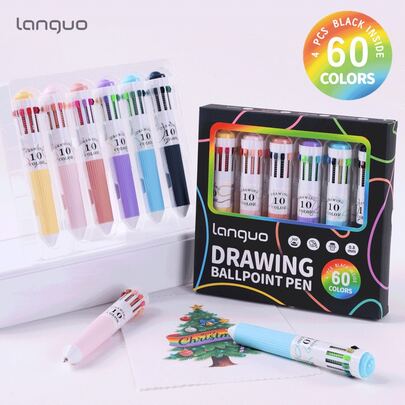 6/12pcs High Quality Erasable Gel Pens - Retractable, Extra Fine Tip (0.8mm), Multicolor Ballpoint Pens, Mixed Colors, Colorful Gel Pen Set, Ballpoint Pens For Vibrant Writing And Sketching, Smooth Writing, Suitable For Painting, Marking, Student Notes, Handbook Making, Office Use